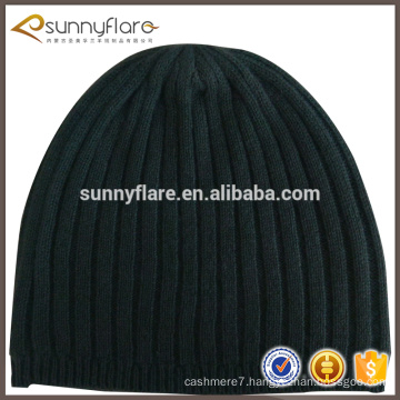 cashmere RIB beanie hat